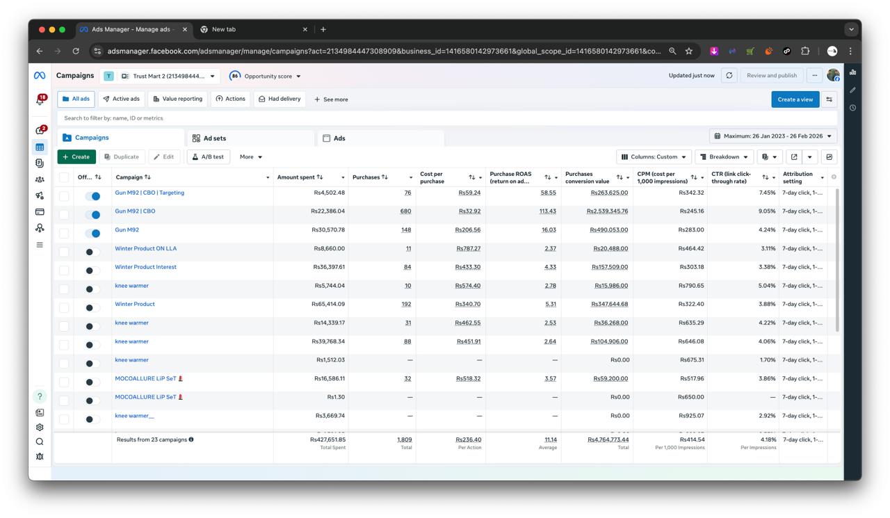 Client Analytics Data
